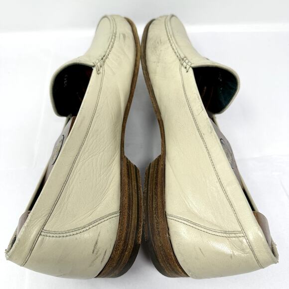 Gucci Men’s Leather Tassel Loafers 45.5C (US 12.5) Ivory Vintage Made in Italy - Picture 10 of 11